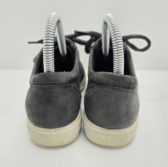 Ecco | Soft 7 black leather sporty tennis prep low-top sneakers | WMS 5 - Picture 5 of 8